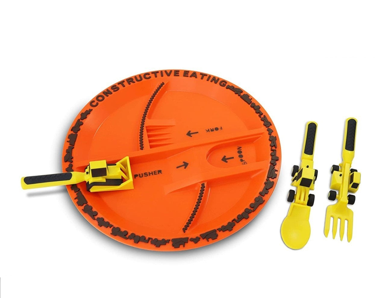 🚧 DigyScoop™ – Construction Plate & Utensil Set